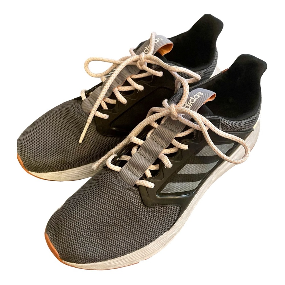 ‼️Ladies ADIDAS Tennis Shoes Sneakers Grey/Pink Size 10 EUC‼️